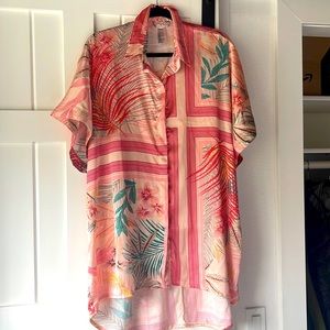 Free People Cover up Button up